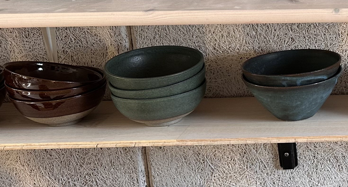 Handmade ceramic bowls.